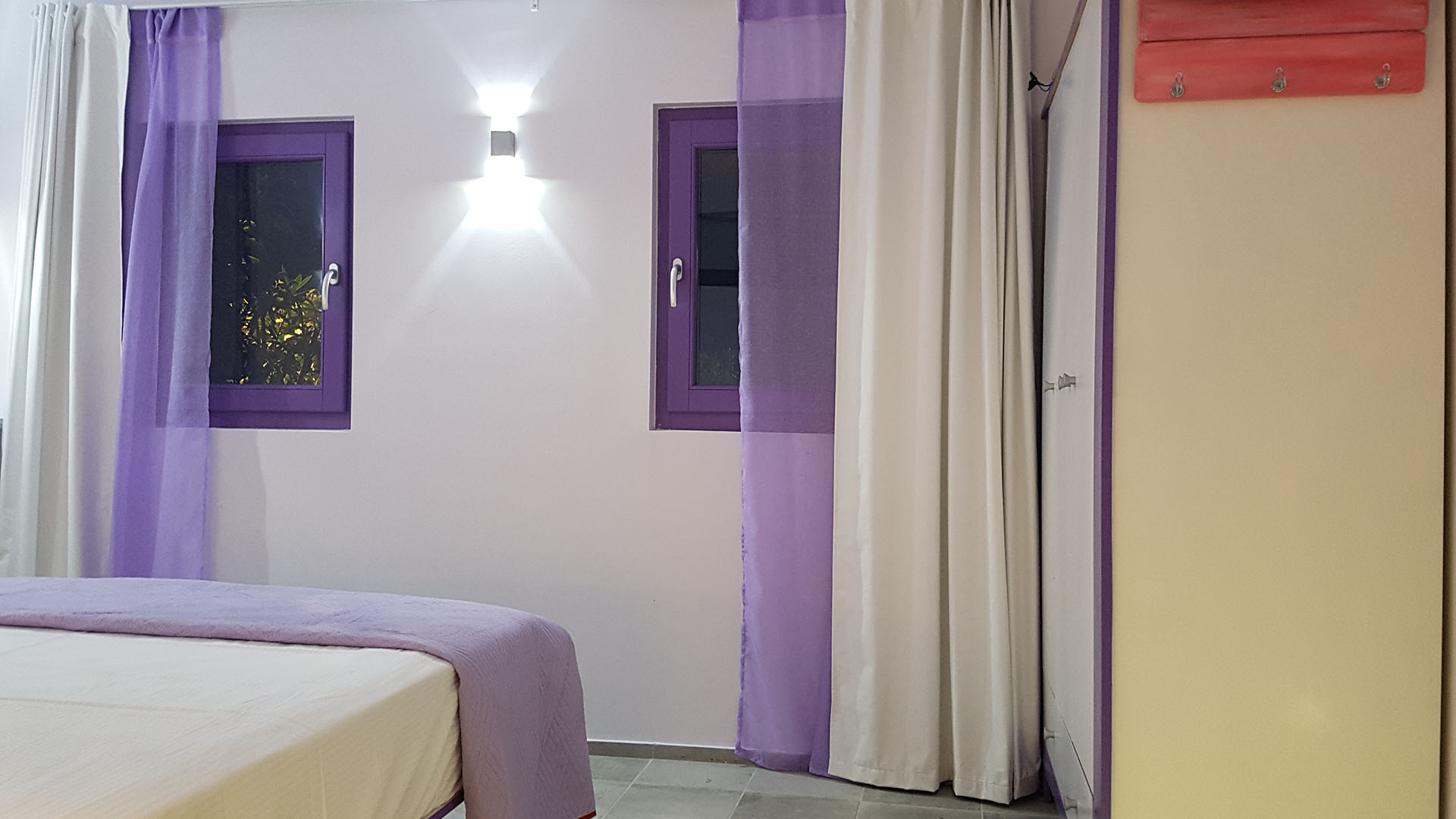 Bedroom, KIVA Villa, KEA island, Cyclades, Greece, relaxing resort, near the Kampi Beach, exclusive pool, air-condition, contemporary design, luxury, private apartment, seafront view