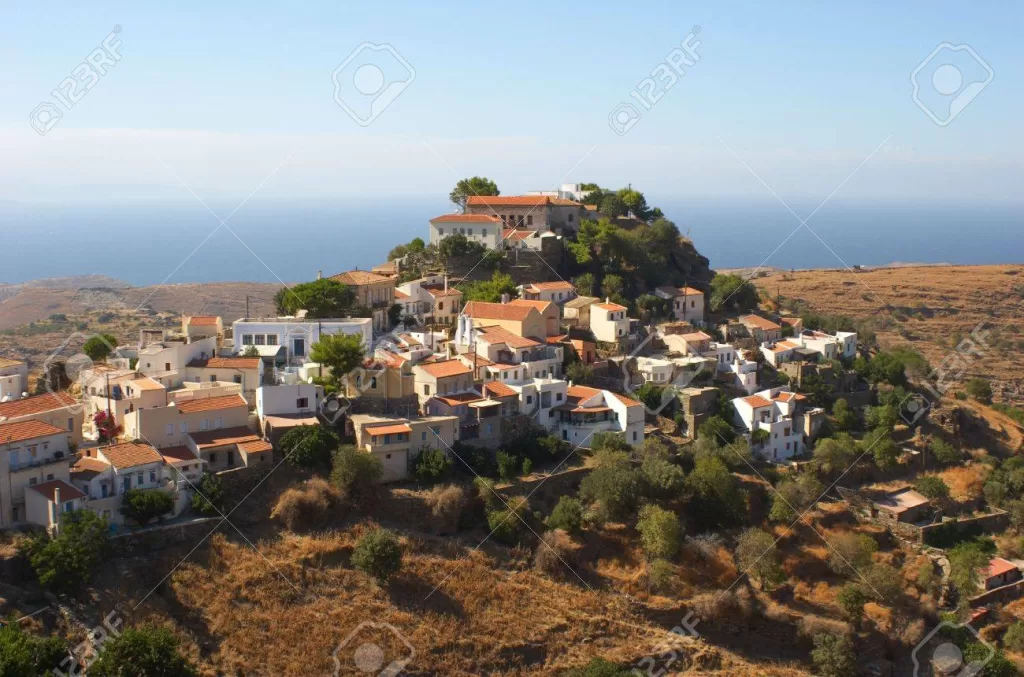 4072446 the town of ioulis on the greek island of kea is built on the high ground above the port of korissia