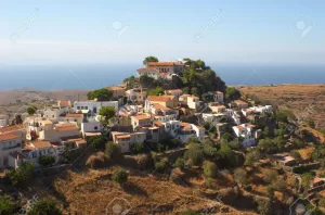 4072446 the town of ioulis on the greek island of kea is built on the high ground above the port of korissia